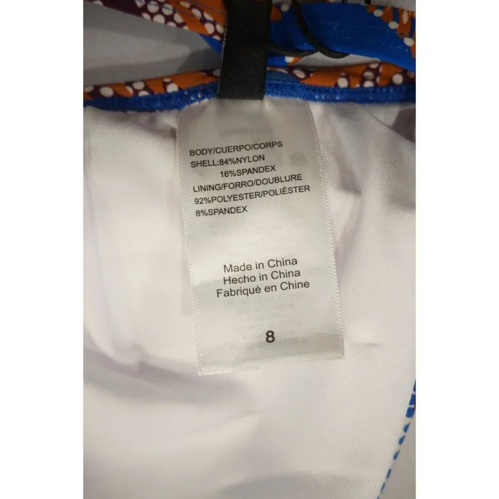 BCBGMAXAZRIA Standard Adjustable Triangle Bikini Swimsuit Top - Size 8, NWT - Picture 7 of 8